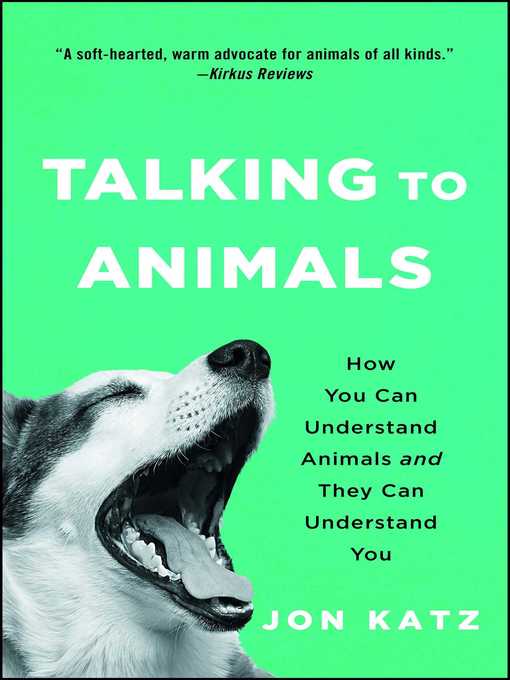 Title details for Talking to Animals by Jon Katz - Wait list